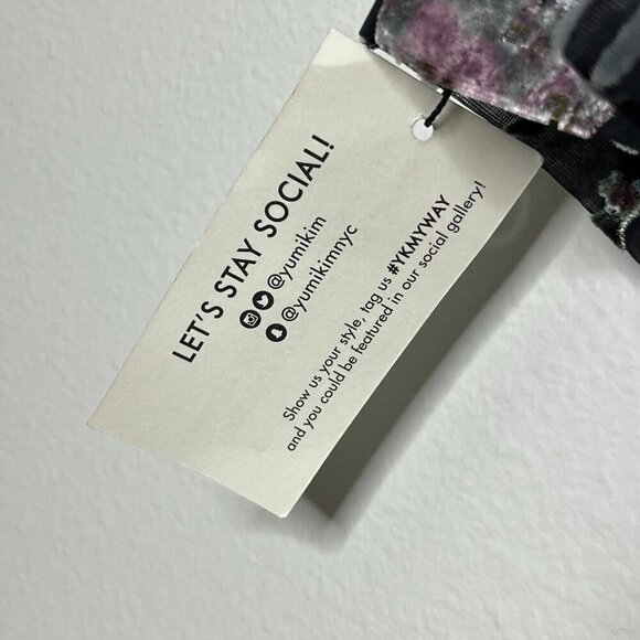 Yumi Kim Wild Bloom Floral Faux Wrap Mini Dress Timeless Velvet‎ Burnout Med NWT - Picture 14 of 14